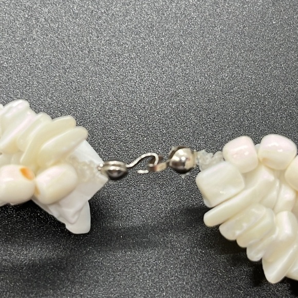 Nautilus Shell Necklace 22" MOP Hawaiian Vintage Surf Hand Made - Picture 8 of 8